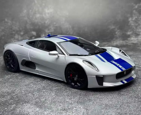 [Almost Real] 1:18 Jaguar 2010 C-X75 Silver Model Car Die-Cast
