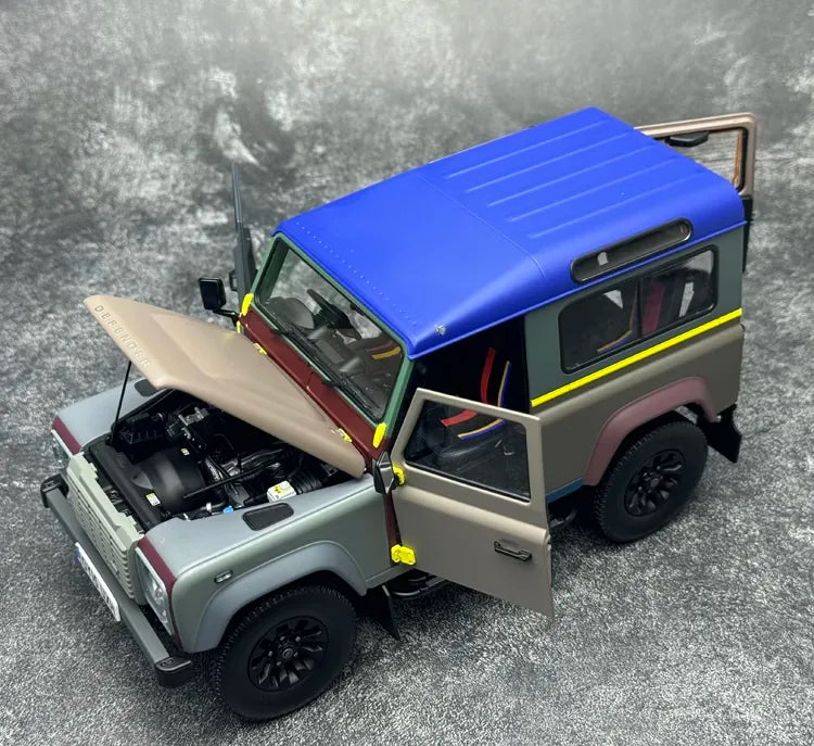 [Almost Real] 1:18 Land Rover 2015 Defender 90-Paul Smith Edition pienoismalli Die-Cast