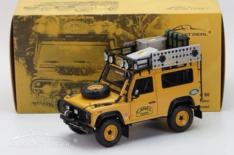 [Almost Real] 1:18 Land Rover Defender 110 Camel Trophy Model Car Die-Cast