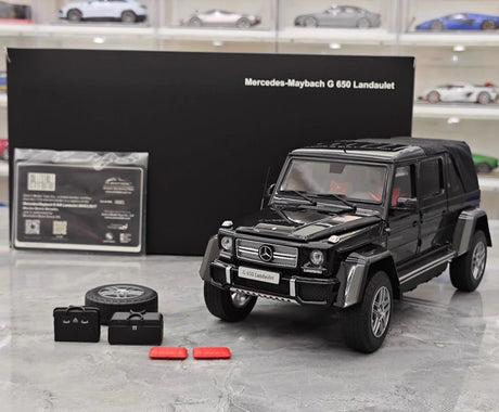 [Almost Real] 1:18 Mercedes-Maybach 2017 G650 Landaulet zwart modelauto Die-Cast
