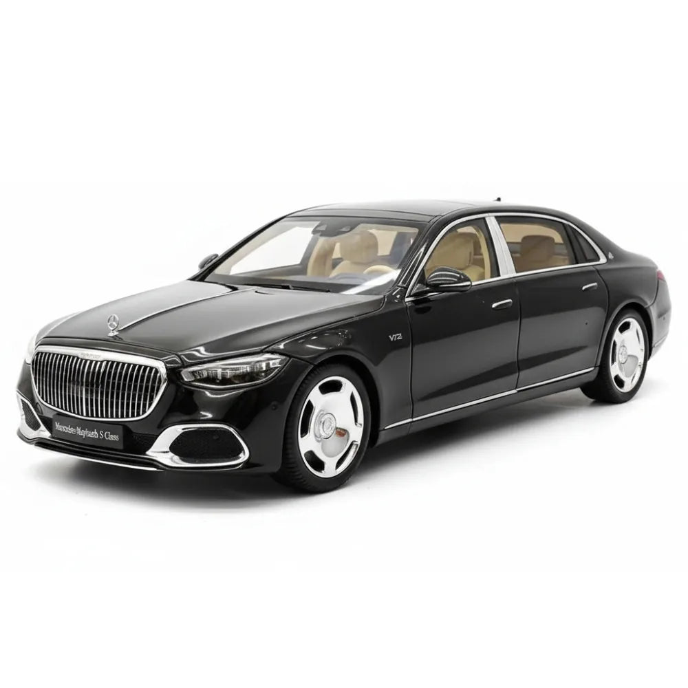 [Almost Real] 1:18 Mercedes-Maybach 2021 S-Class Black Model Car Die-Cast