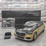 [Almost Real] 1:18 Mercedes-Maybach 2021 S-Class zwart & goud modelauto Die-Cast