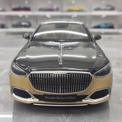 [Almost Real] 1:18 Mercedes-Maybach 2021 S-Class Black & Gold Model Car Die-Cast