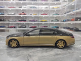 [Almost Real] 1:18 Mercedes-Maybach 2021 S-Class zwart & goud modelauto Die-Cast
