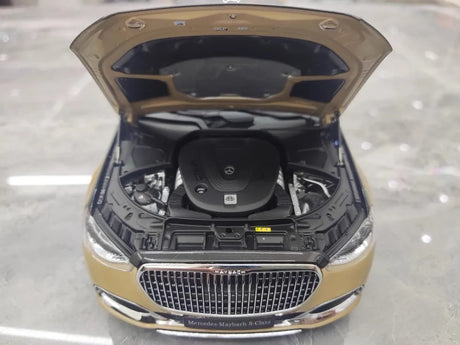 [Almost Real] 1:18 Mercedes-Maybach 2021 S-Class Black & Gold Model Car Die-Cast