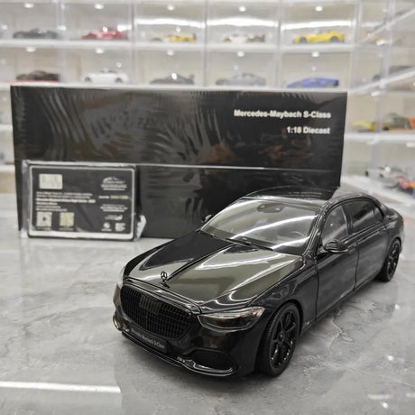 [Almost Real] 1:18 Mercedes-Maybach 2021 S-Class Black Knight Model Car Die-Cast