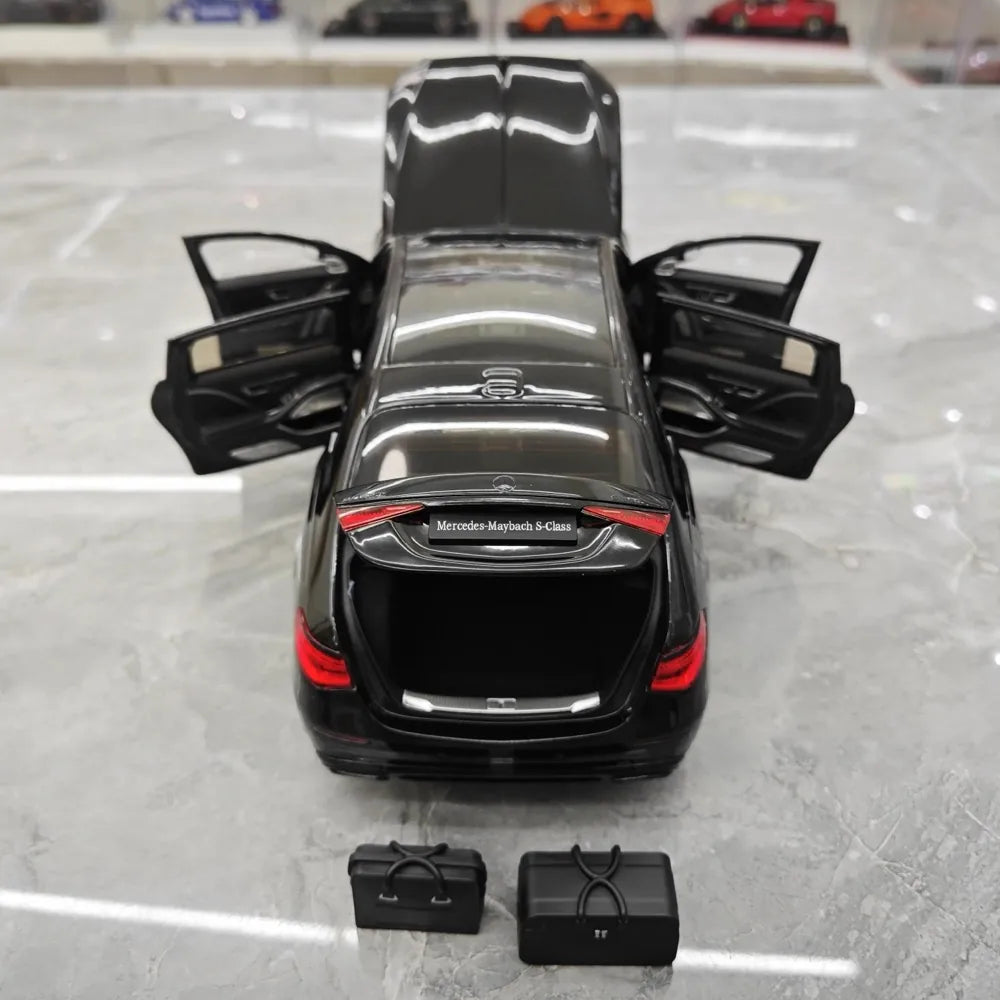 [Almost Real] 1:18 Mercedes-Maybach 2021 S-Class noir Knight voiture miniature Die-Cast