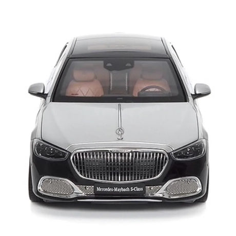 [Almost Real] 1:18 Mercedes-Maybach 2021 S-Class zwart & zilver modelauto Die-Cast