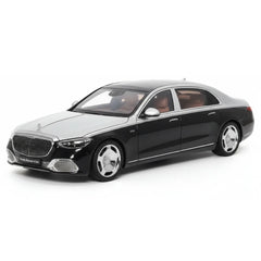 [Almost Real] 1:18 Mercedes-Maybach 2021 S-Class ブラック & シルバー モデルカー Die-Cast