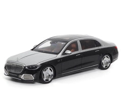 [Almost Real] 1:18 Mercedes-Maybach 2021 S-Class ブラック & シルバー モデルカー Die-Cast