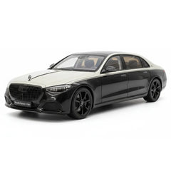 [Almost Real] 1:18 Mercedes-Maybach 2021 S-Class nero & bianco modellino di auto Die-Cast