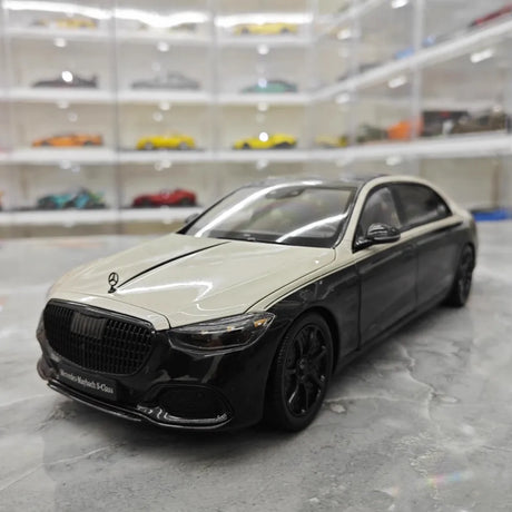 [Almost Real] 1:18 Mercedes-Maybach 2021 S-Class Black & White Model Car Die-Cast