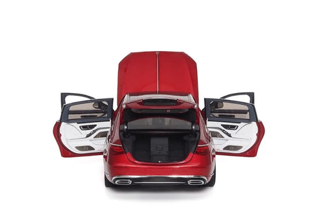 [Almost Real] 1:18 Mercedes-Maybach 2021 S-Class rood modelauto Die-Cast