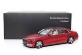 [Almost Real] 1:18 Mercedes-Maybach 2021 S-Class rood modelauto Die-Cast