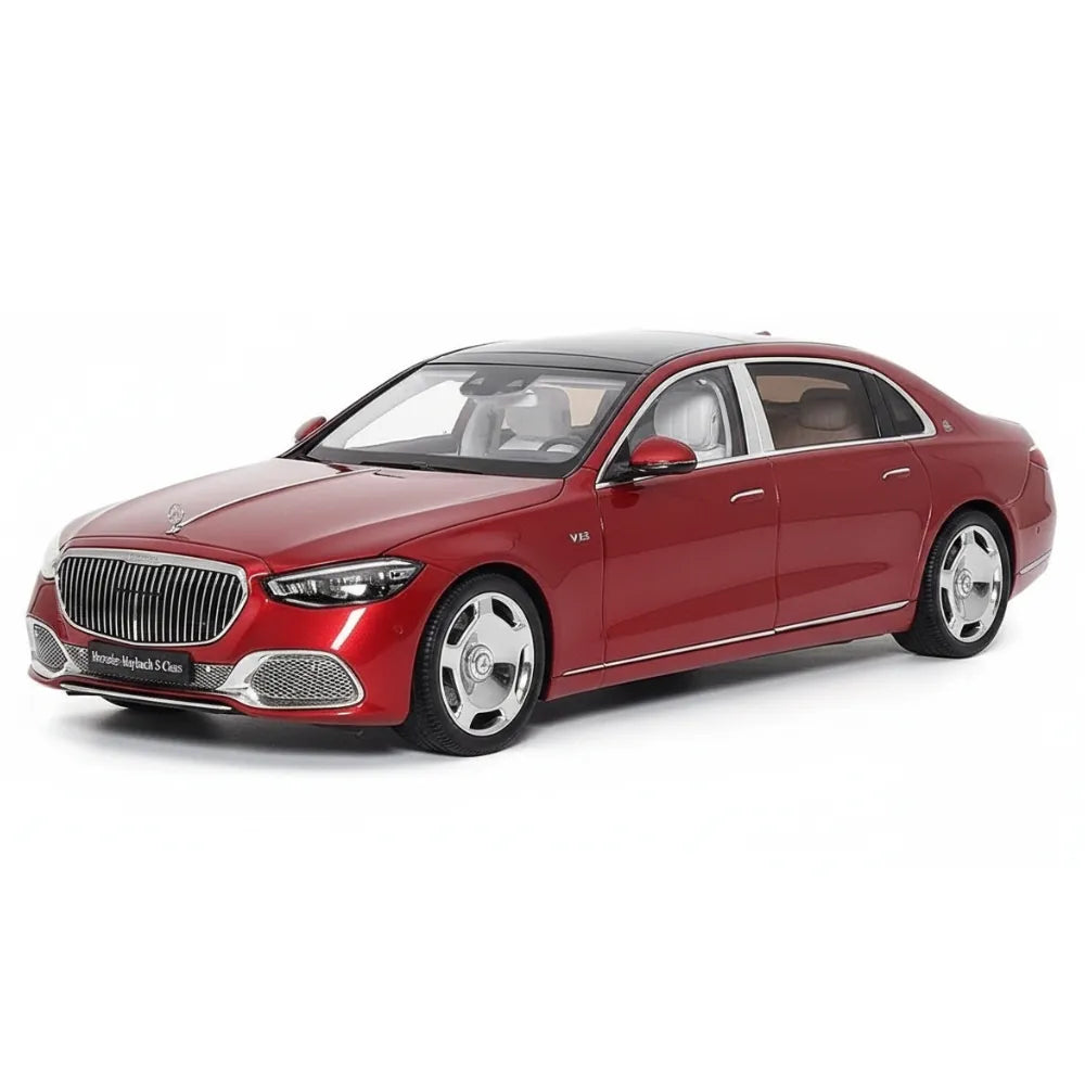[Almost Real] 1:18 Mercedes-Maybach 2021 S-Class Red Model Car Die-Cast