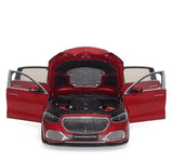 [Almost Real] 1:18 Mercedes-Maybach 2021 S-Class rood modelauto Die-Cast