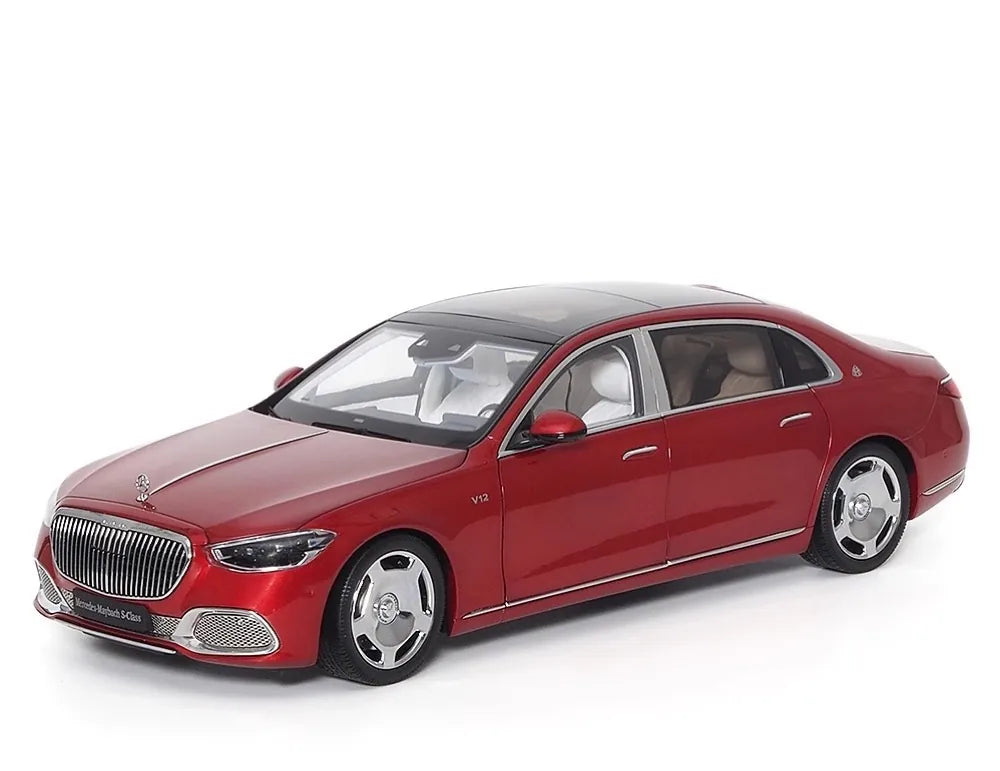 [Almost Real] 1:18 Mercedes-Maybach 2021 S-Class rood modelauto Die-Cast