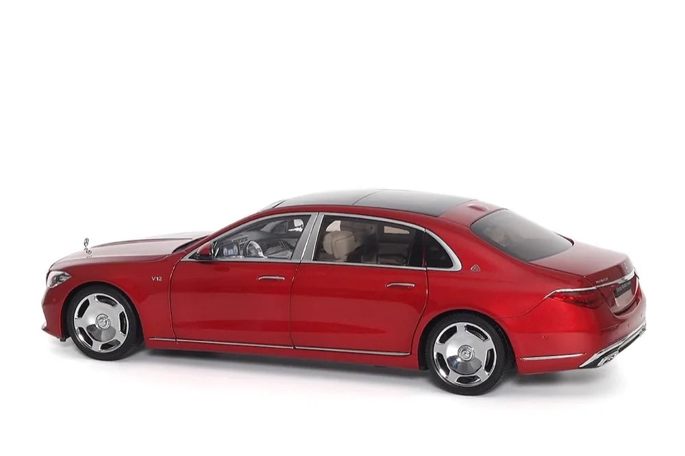 [Almost Real] 1:18 Mercedes-Maybach 2021 S-Class Red Model Car Die-Cast