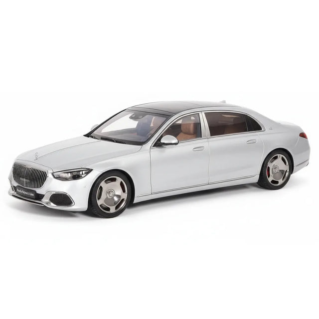 [Almost Real] 1:18 Mercedes-Maybach 2021 S-Class Silver Model Car Die-Cast
