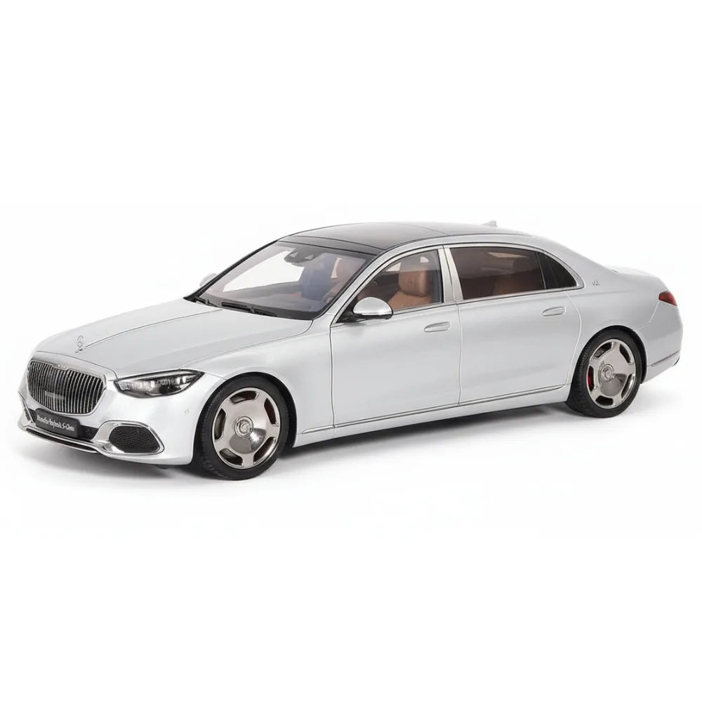 [Almost Real] 1:18 Mercedes-Maybach 2021 S-Class Silver Model Car Die-Cast