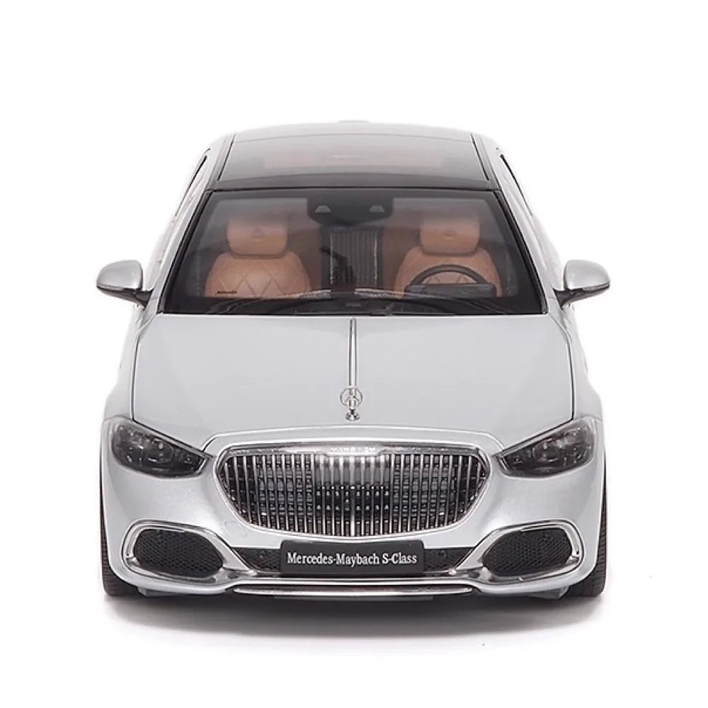 [Almost Real] 1:18 Mercedes-Maybach 2021 S-Class Silver Model Car Die-Cast