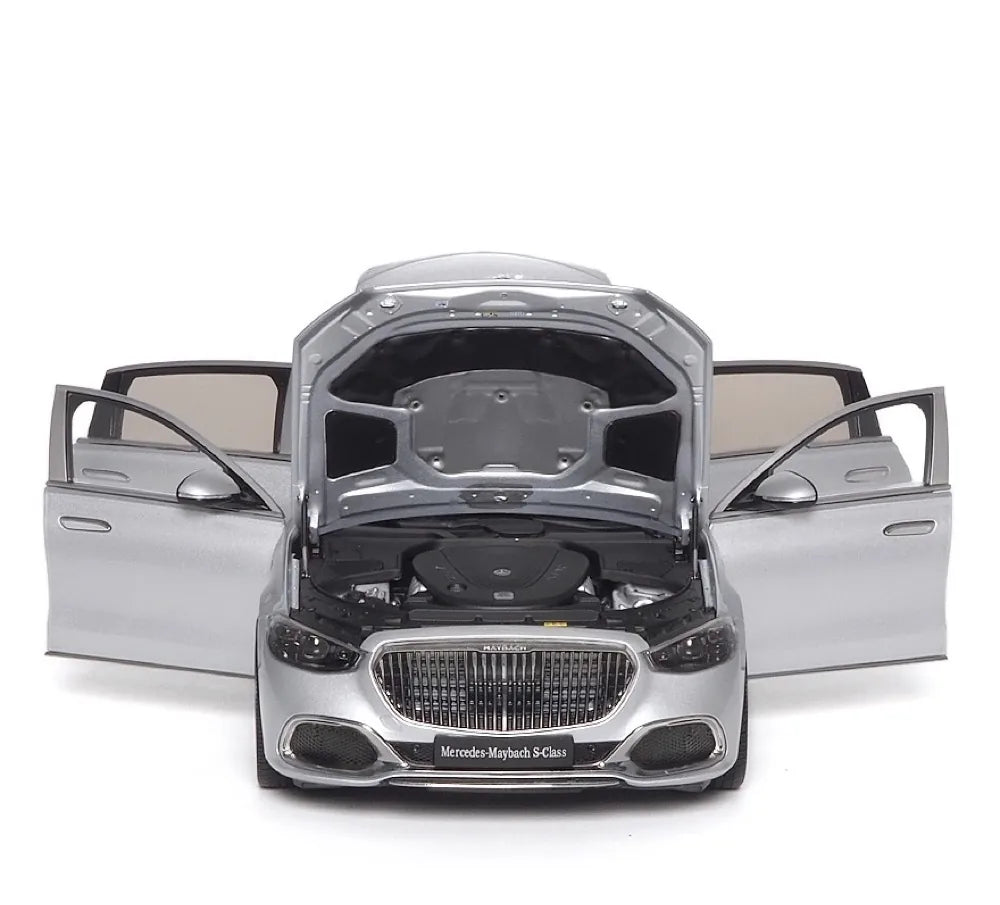 [Almost Real] 1:18 Mercedes-Maybach 2021 S-Class Silver Model Car Die-Cast