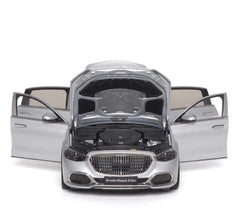 [Almost Real] 1:18 Mercedes-Maybach 2021 S-Class Silver Model Car Die-Cast