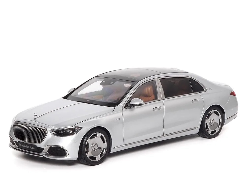 [Almost Real] 1:18 Mercedes-Maybach 2021 S-Class Silver Model Car Die-Cast