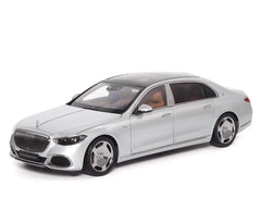 [Almost Real] 1:18 Mercedes-Maybach 2021 S-Class Silver Model Car Die-Cast