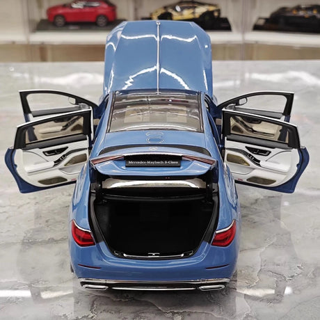[Almost Real] 1:18 Mercedes-Maybach 2021 S-Class Blue Model Car Die-Cast