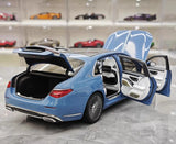 [Almost Real] 1:18 Mercedes-Maybach 2021 S-Class Blue Model Car Die-Cast