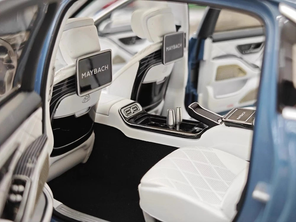 [Almost Real] 1:18 Mercedes-Maybach 2021 S-Class Blue Model Car Die-Cast