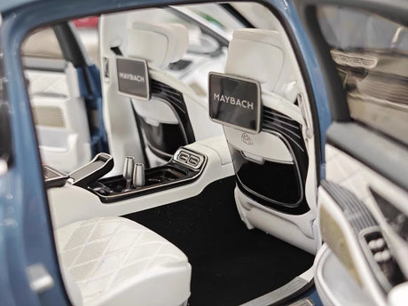 [Almost Real] 1:18 Mercedes-Maybach 2021 S-Class Blue Model Car Die-Cast