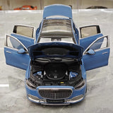 [Almost Real] 1:18 Mercedes-Maybach 2021 S-Class Blue Model Car Die-Cast