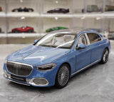 [Almost Real] 1:18 Mercedes-Maybach 2021 S-Class Blue Model Car Die-Cast