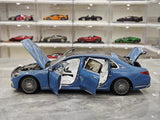 [Almost Real] 1:18 Mercedes-Maybach 2021 S-Class Blue Model Car Die-Cast