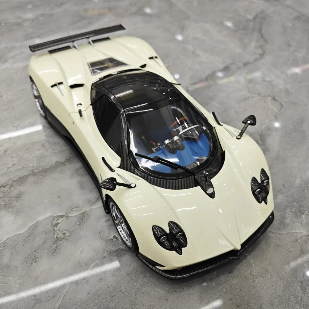 [Almost Real] 1:18 Pagani 2005 Zonda F White Model Car Die-Cast