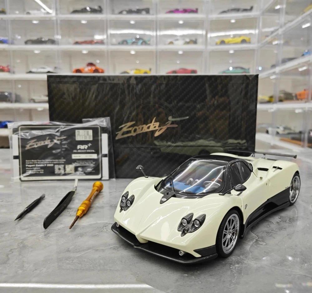 [Almost Real] 1:18 Pagani 2005 Zonda F White Model Car Die-Cast