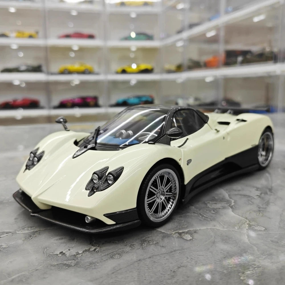 [Almost Real] 1:18 Pagani 2005 Zonda F White Model Car Die-Cast