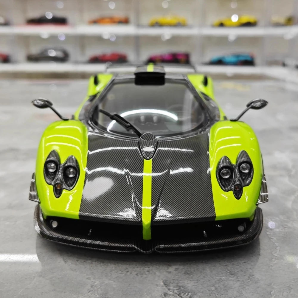 [Almost Real] 1:18 Pagani 2009 Zonda Cinque Coupe Green Model Car Die-Cast