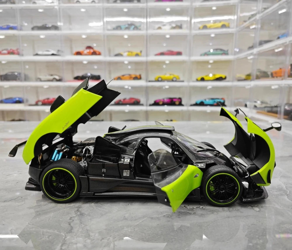 [Almost Real] 1:18 Pagani 2009 Zonda Cinque Coupe Green Model Car Die-Cast