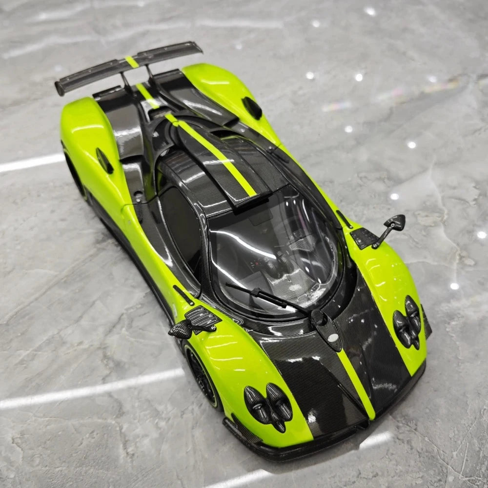 [Almost Real] 1:18 Pagani 2009 Zonda Cinque Coupe Green Model Car Die-Cast