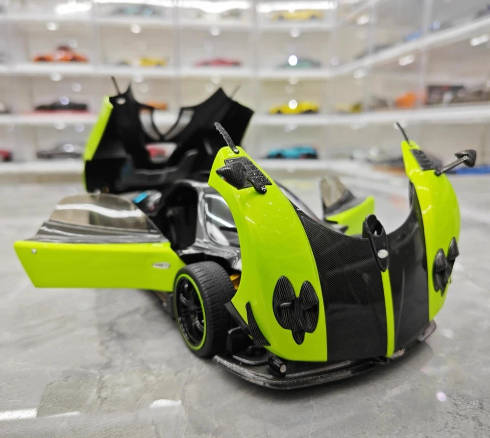 [Almost Real] 1:18 Pagani 2009 Zonda Cinque Coupe Green Model Car Die-Cast