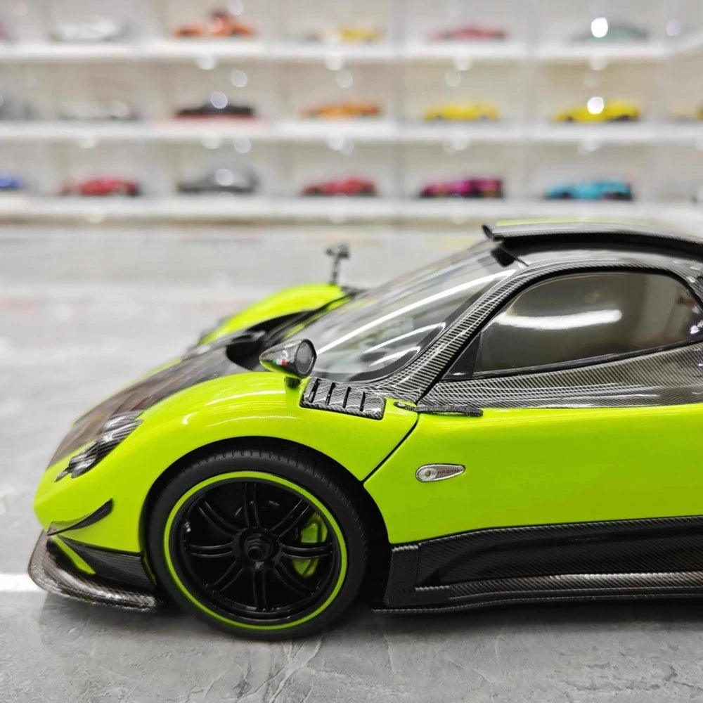 [Almost Real] 1:18 Pagani 2009 Zonda Cinque Coupe Green Model Car Die-Cast