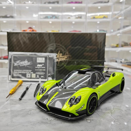 [Almost Real] 1:18 Pagani 2009 Zonda Cinque Coupe Green Model Car Die-Cast