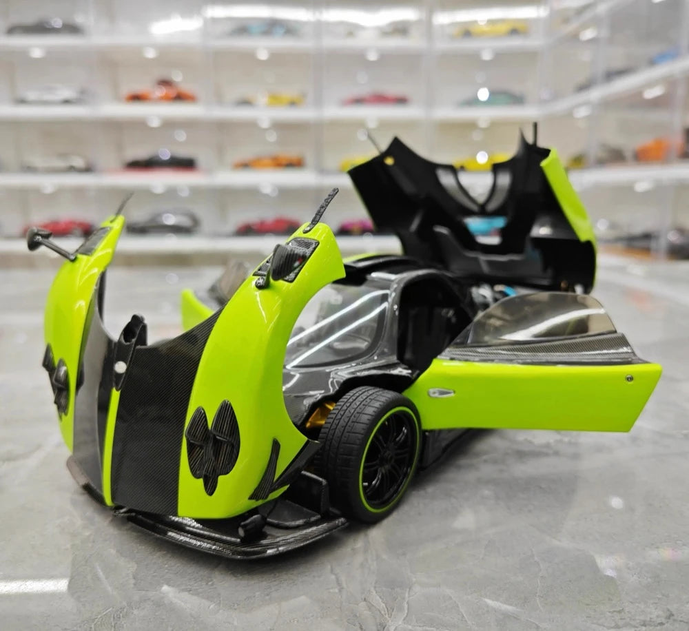 [Almost Real] 1:18 Pagani 2009 Zonda Cinque Coupe Green Model Car Die-Cast