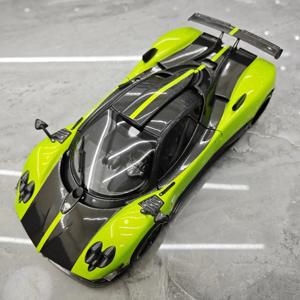 [Almost Real] 1:18 Pagani 2009 Zonda Cinque Coupe Green Model Car Die-Cast