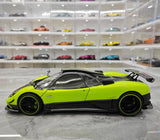 [Almost Real] 1:18 Pagani 2009 Zonda Cinque Coupe Green Model Car Die-Cast