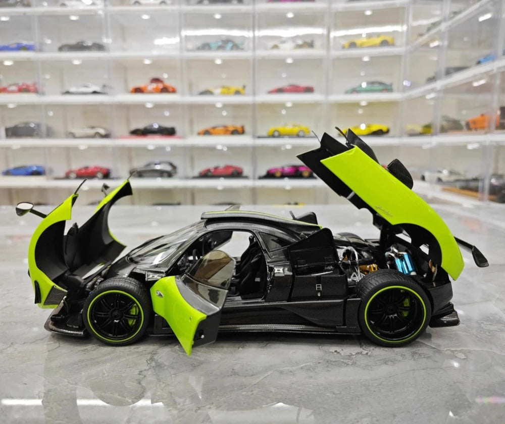 [Almost Real] 1:18 Pagani 2009 Zonda Cinque Coupe Green Model Car Die-Cast