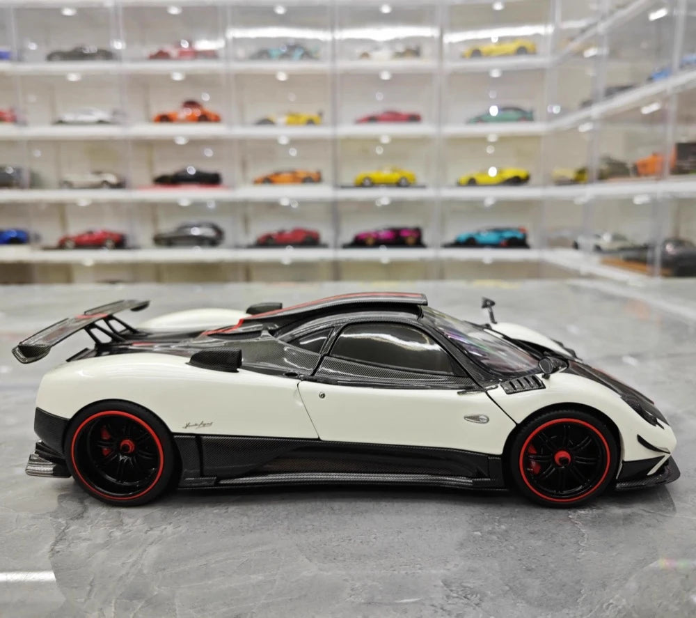 [Almost Real] 1:18 Pagani 2009 Zonda Cinque Coupe White Model Car Die-Cast